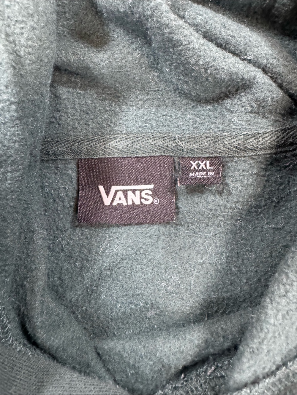 Vans Green Hoodie with Yellow Floral Skull Graphic - Picture 3 of 6